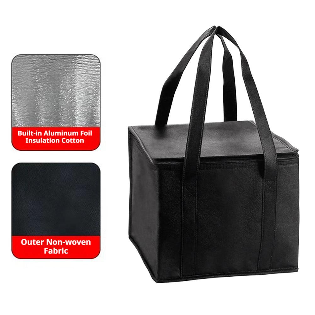 Outdoor Camping Meals - กระเป๋าเก็บความเย็นแบบมีฉนวน สำหรับใส่ผลไม้ อาหาร อาหารกลางวัน ขนาดใหญ่ พร้อมซิป