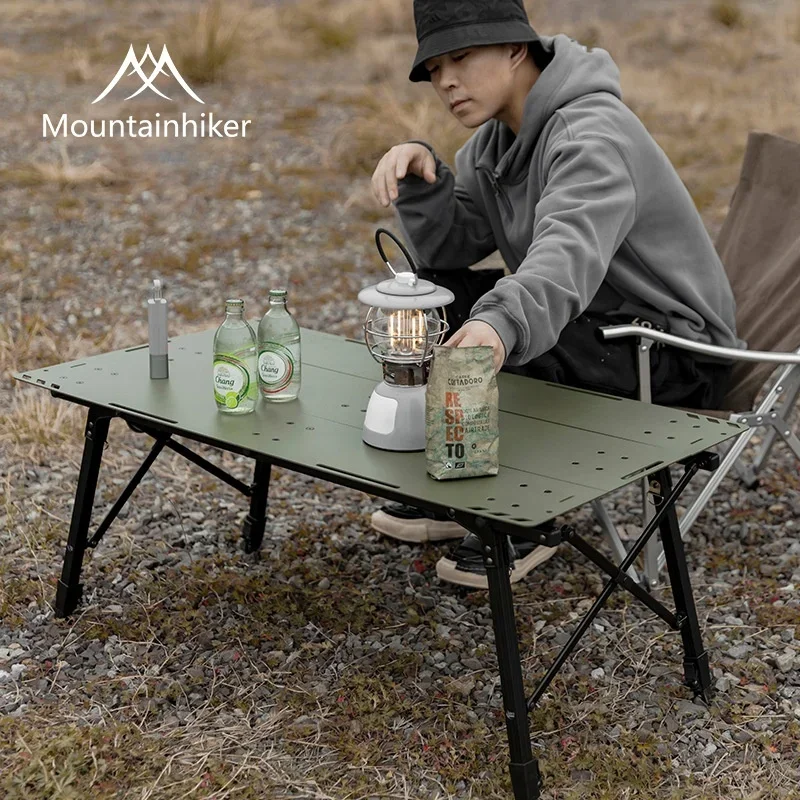 Outdoor Camping Table With Storage - MOUNTAINHIKE รุ่นใหม่ RUpgrade โต๊ะพับยกได้สำหรับใช้งานกลางแจ้ง โต๊ะพกพาอเนกประสงค์สำหรับปิกนิกและตั้งแคมป์ มาพร้อมกระเป๋าเก็บของฟรี