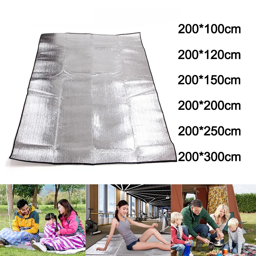 Outdoor Camping Heated Blanket - ผ้าห่มฟอยล์โฟมเบาะสำหรับตั้งแคมป์แผ่นโฟมฉนวนอลูมิเนียมแผ่นรองนอนแผ่นโฟมรองนอนเต็นท์กลางแจ้งความร้อนรอยเท้าสะท้อนความร้อน
