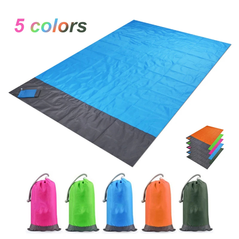 Outdoor Camping Rugs - เสื่อปิกนิกแบบพับได้กันน้ำ น้ำหนักเบา พกพาสะดวก ผ้าห่มกลางแจ้ง กันทราย เสื่อชายหาด