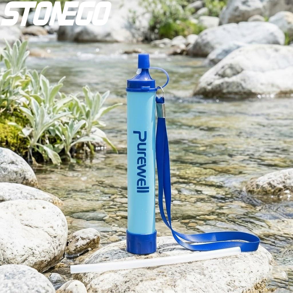 Outdoor Camping Water Filter - เครื่องกรองน้ำกลางแจ้งแบบพกพา สำหรับตั้งแคมป์ เดินป่า กรณีฉุกเฉิน ช่วยชีวิต ระบบกรองน้ำแบบพกพา