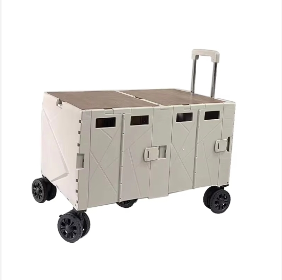 Outdoor Camping Tools - รถเข็นเก็บของแบบพับได้สำหรับใช้งานกลางแจ้ง รุ่นใหม่ ขนาด 140 ลิตร แข็งแรงทนทาน