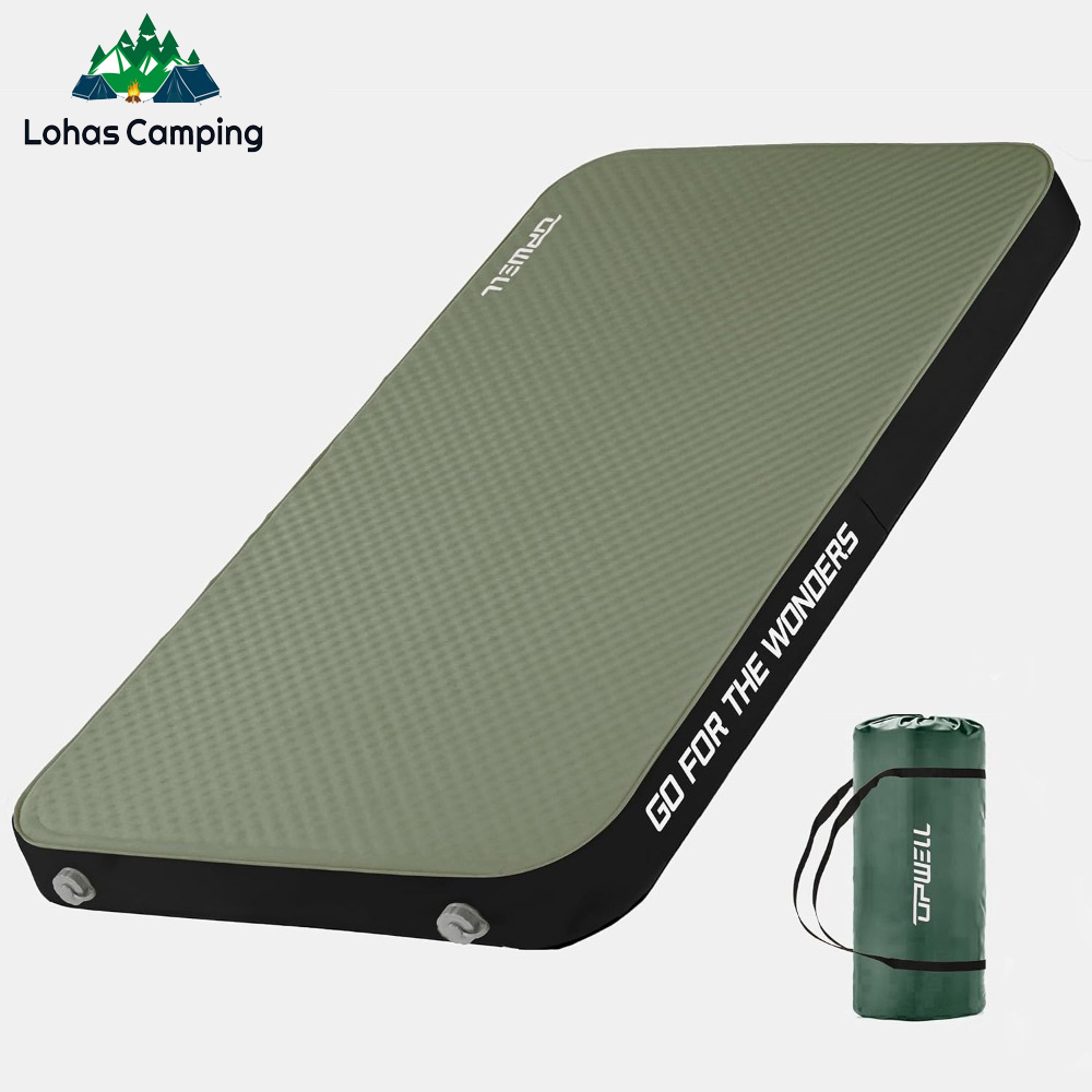 Outdoor Camping Rugs - ที่นอนแคมป์ปิ้งแบบพองลมอัตโนมัติ Lohascamping หนา 10 ซม. แบบพับได้