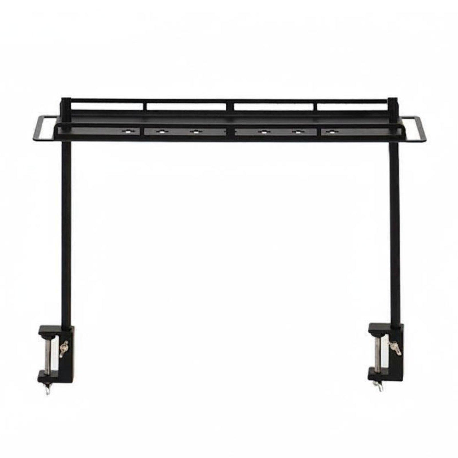 Outdoor Camping Table With Storage - ชั้นวางของกลางแจ้ง น้ำหนักเบา อลูมิเนียม พร้อมที่หนีบขอบโต๊ะ สำหรับการติดตั้งเก้าอี้พับสำหรับตั้งแคมป์