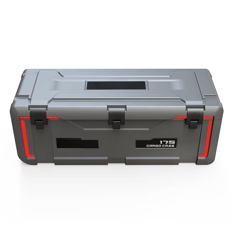 Outdoor Camping Tools - อุปกรณ์แคมป์ปิ้งกลางแจ้งดีไซน์ใหม่ กล่องเก็บของพลาสติก 175 ลิตร กล่องเก็บของสำหรับงานหนัก ติดตั้งบนแร็คหลังคารถยนต์