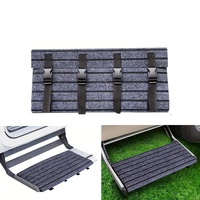 Outdoor Camping Rugs - พรมปูบันไดรถบ้านแบบพกพา สำหรับรถคาราวาน รถมอเตอร์โฮม ทนทาน กันลื่น ใช้แทนบันไดเดิม