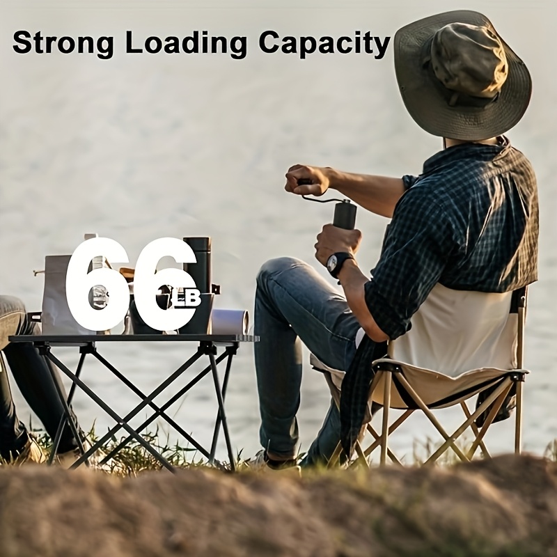 Outdoor Camping Cooking Table - โต๊ะพับได้แบบพกพาสำหรับตั้งแคมป์, โต๊ะอเนกประสงค์สำหรับปิกนิกชายหาด เหมาะสำหรับทำอาหารกลางแจ้ง, บาร์บีคิว, เดินป่า, ล่องเรือ,