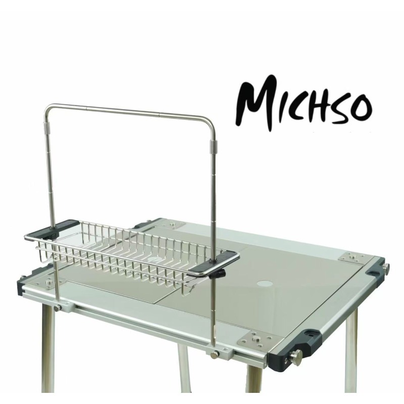 Outdoor Camping Table With Storage - ขาตั้งเสริมโต๊ะแคมป์ปิ้ง Michso TTA Series พร้อมชั้นวางของหลายชั้น สำหรับปิกนิกและตั้งแคมป์กลางแจ้ง