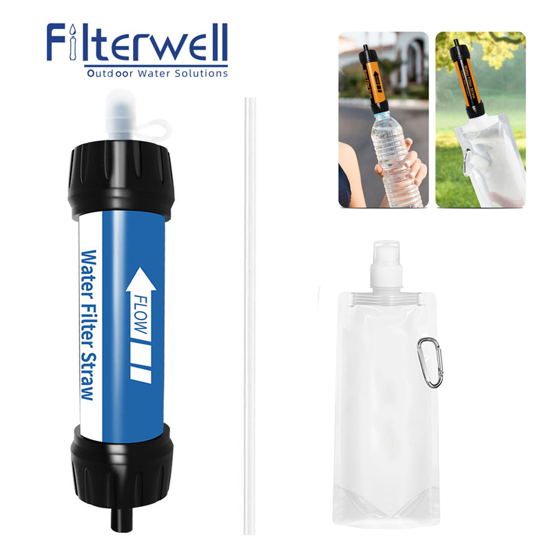 Outdoor Camping Water Filter - เครื่องกรองน้ำสำหรับเดินป่าขนาดเล็กอุปกรณ์เอาตัวรอดและตั้งแคมป์กลางแจ้งแคมป์ท่องเที่ยวอุปกรณ์ท่องเที่ยว