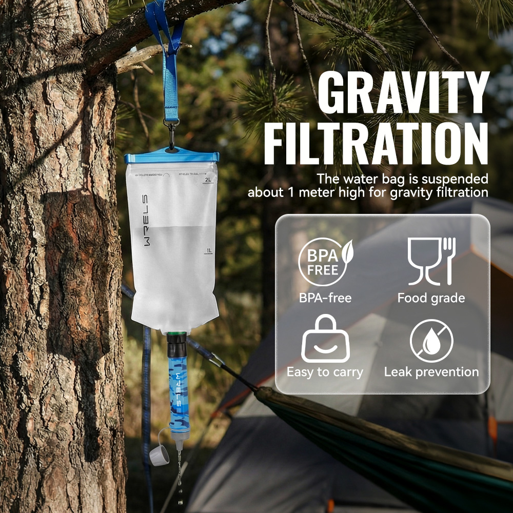 WRELS เครื่องกรองน้ำสำหรับเดิน - Outdoor Camping Water Filter บทวิจารณ์และราคา