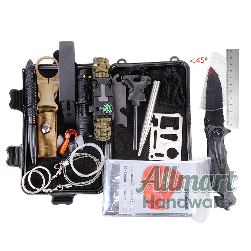 กล่องเครื่องมือเอาตัวรอด EDC อ - Outdoor Camping Tools บทวิจารณ์และราคา