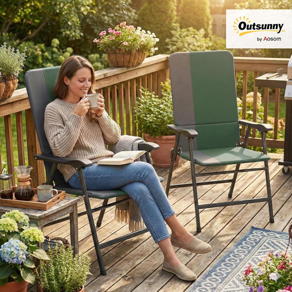 ชุดเก้าอี้กลางแจ้งพร้อมพนักพิง - Outdoor Camping Decke บทวิจารณ์และราคา