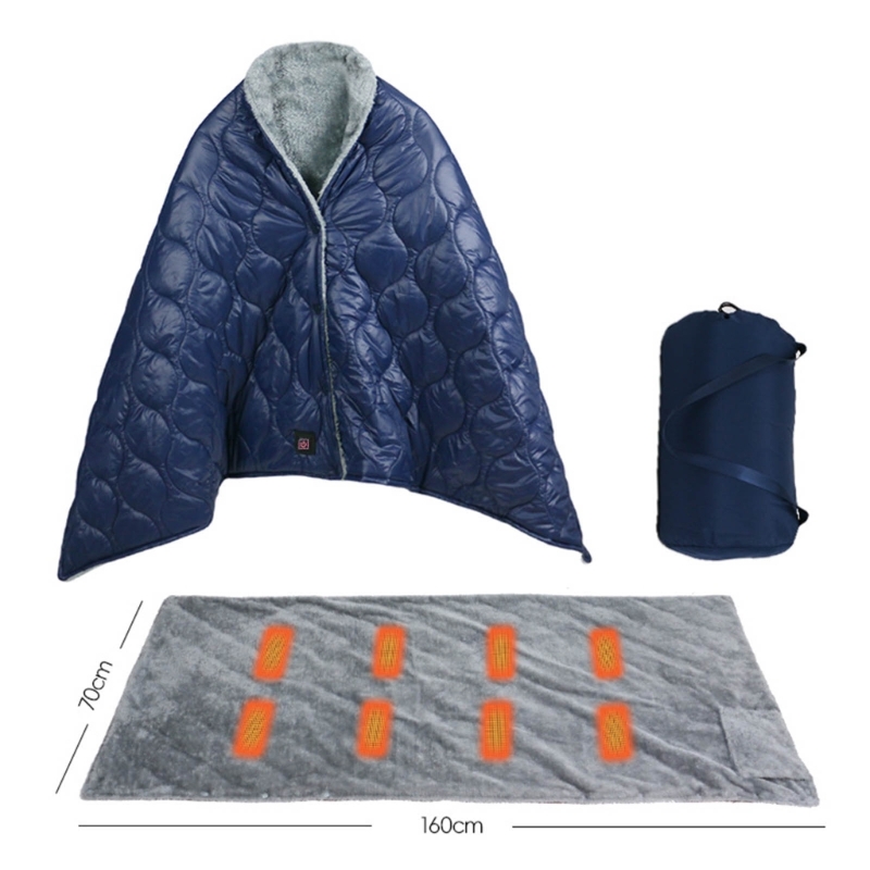 USB ขับเคลื่อนผ้าห่มทำความร้อน - Outdoor Camping Heated Blanket บทวิจารณ์และราคา
