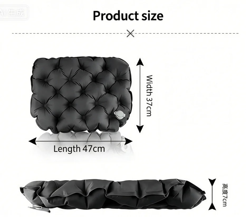 เบาะรองนั่งพองลมแบบพกพาสำหรับก - Outdoor Camping Rugs บทวิจารณ์และราคา