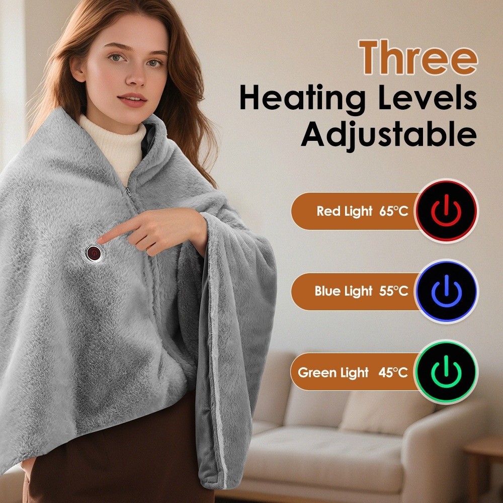 ผ้าห่มไฟฟ้าแบบพกพาคุณภาพสูง ใช - Outdoor Camping Heated Blanket บทวิจารณ์และราคา