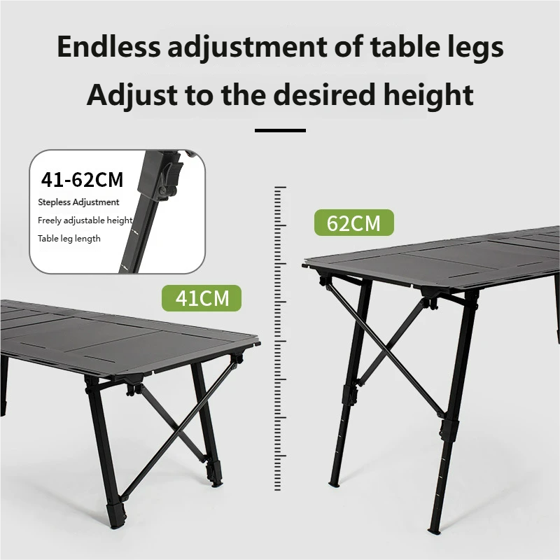 โต๊ะพับอลูมิเนียมอัลลอยแบบพกพา - Outdoor Camping Cooking Table บทวิจารณ์และราคา