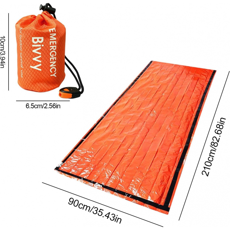ถุงนอนฉุกเฉิน 2 แพ็ค, ถุงนอนฟอ - Bivvy Bag Emergency บทวิจารณ์และราคา