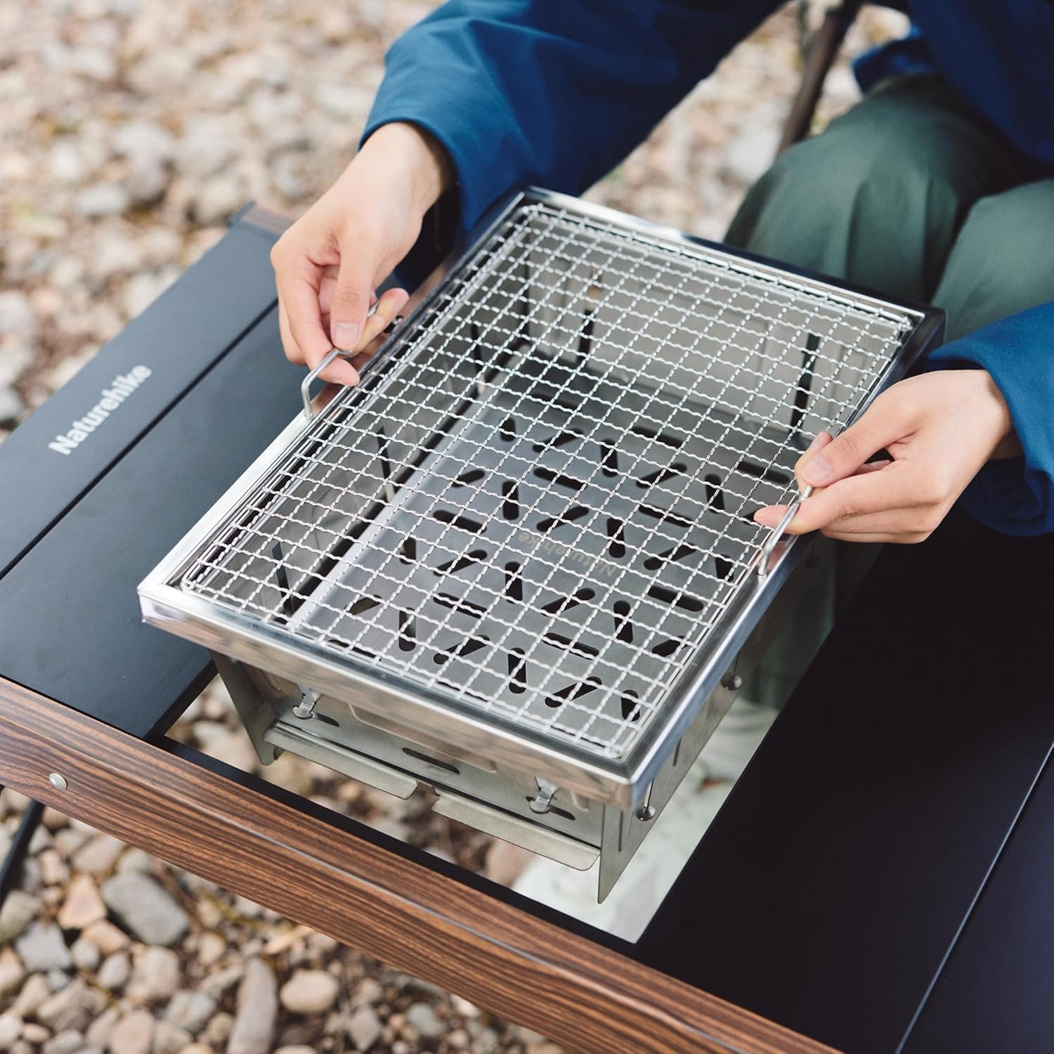 เตาถ่านพกพา Naturehike สำหรับโ - Outdoor Camping Cooking Table บทวิจารณ์และราคา