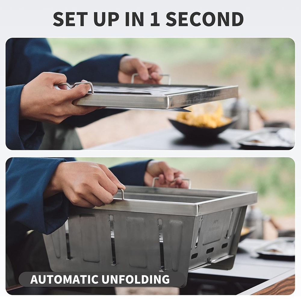เตาถ่านพกพา Naturehike สำหรับโ - Outdoor Camping Cooking Table บทวิจารณ์และราคา