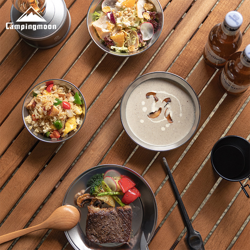 ชุดอุปกรณ์ครัว CAMPINGMOON ทำจ - Outdoor Camping Meals บทวิจารณ์และราคา