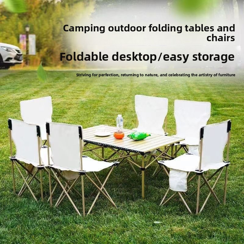 ชุดโต๊ะและเก้าอี้พกพาสำหรับกิจ - Outdoor Camping Cooking Table บทวิจารณ์และราคา