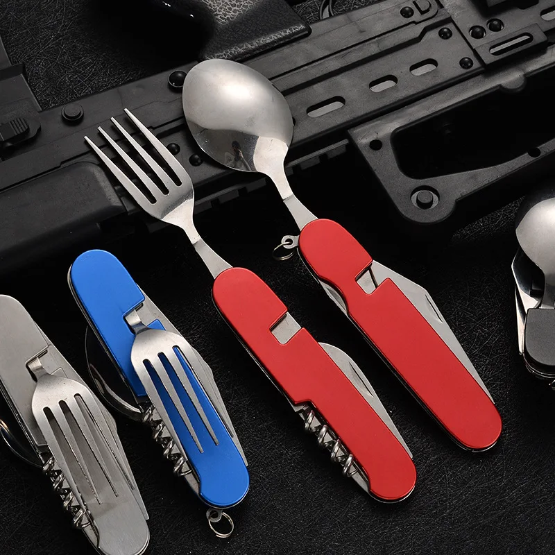 4 in 1 พับบนโต๊ะอาหารที่ถอดออก - Outdoor Camping Utensils บทวิจารณ์และราคา