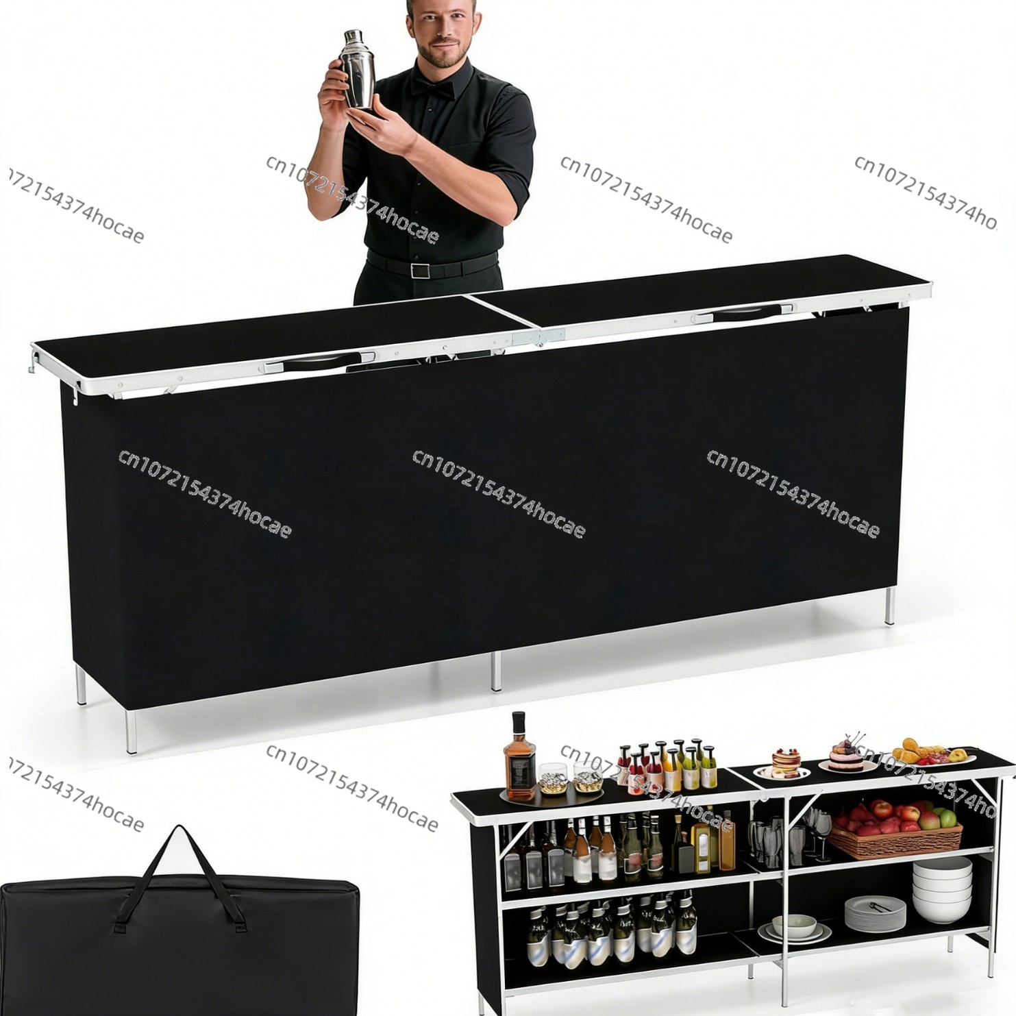 โต๊ะพับอลูมิเนียมอัลลอยสำหรับใ - Outdoor Camping Table With Storage บทวิจารณ์และราคา
