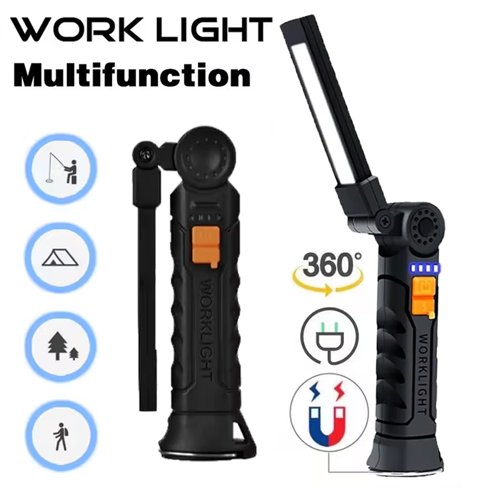 ไฟฉาย LED แบบพกพา COB ไฟฉายแบบ - Outdoor Camping Lamp บทวิจารณ์และราคา