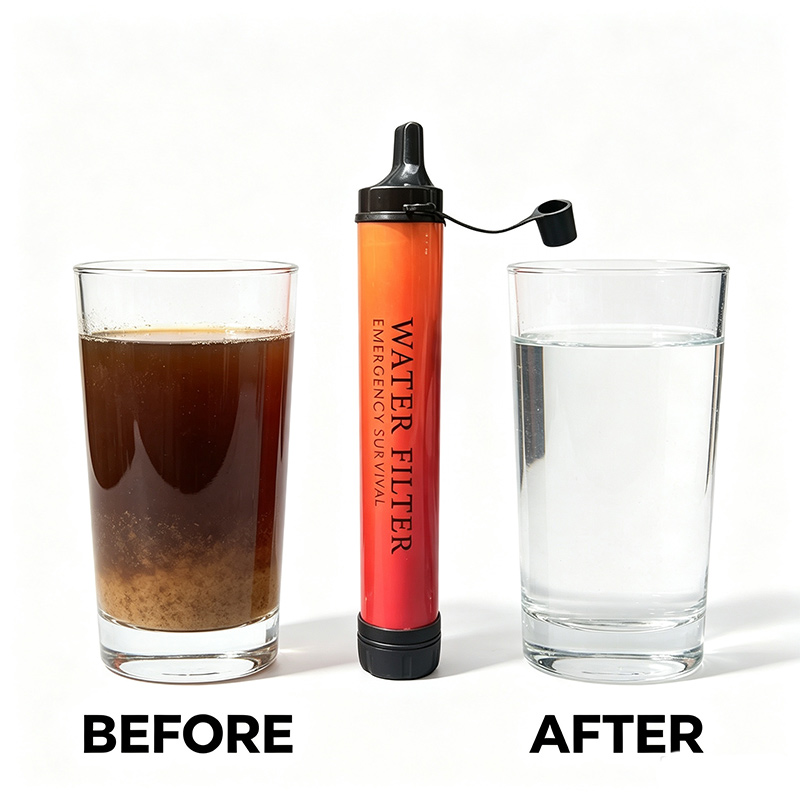 เครื่องกรองน้ำฉุกเฉินสำหรับการ - Outdoor Camping Water Filter บทวิจารณ์และราคา