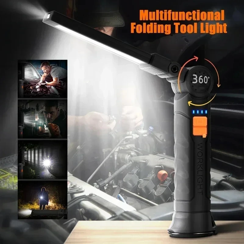 ไฟฉาย LED แบบพกพา COB ชาร์จไฟผ - Outdoor Camping Lamp บทวิจารณ์และราคา