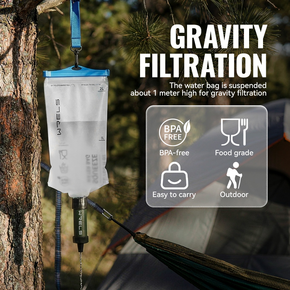 WRELS เครื่องกรองน้ำกลางแจ้งคุ - Outdoor Camping Water Filter บทวิจารณ์และราคา