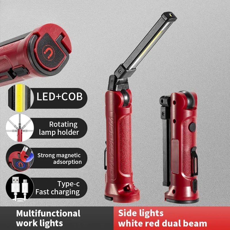COB LED ไฟทำงานแบบชาร์จไฟได้ไฟ - Outdoor Camping Lamp บทวิจารณ์และราคา