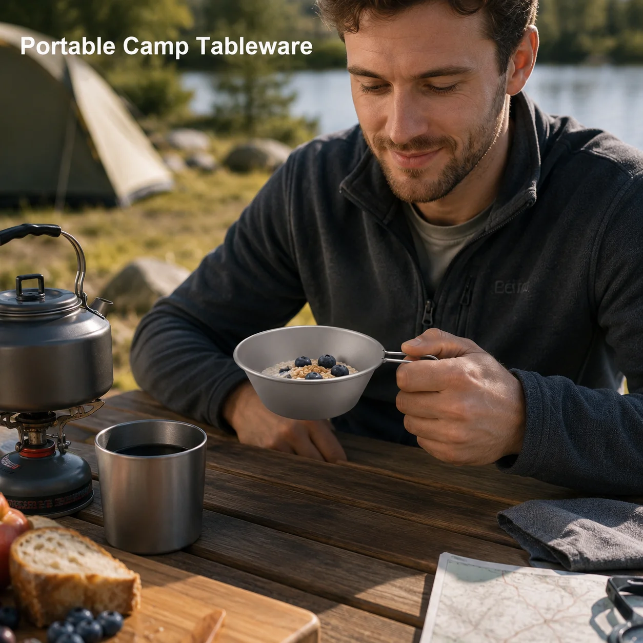 ถ้วยไทเทเนียม Sierra Bowl น้ำห - Outdoor Camping Meals บทวิจารณ์และราคา