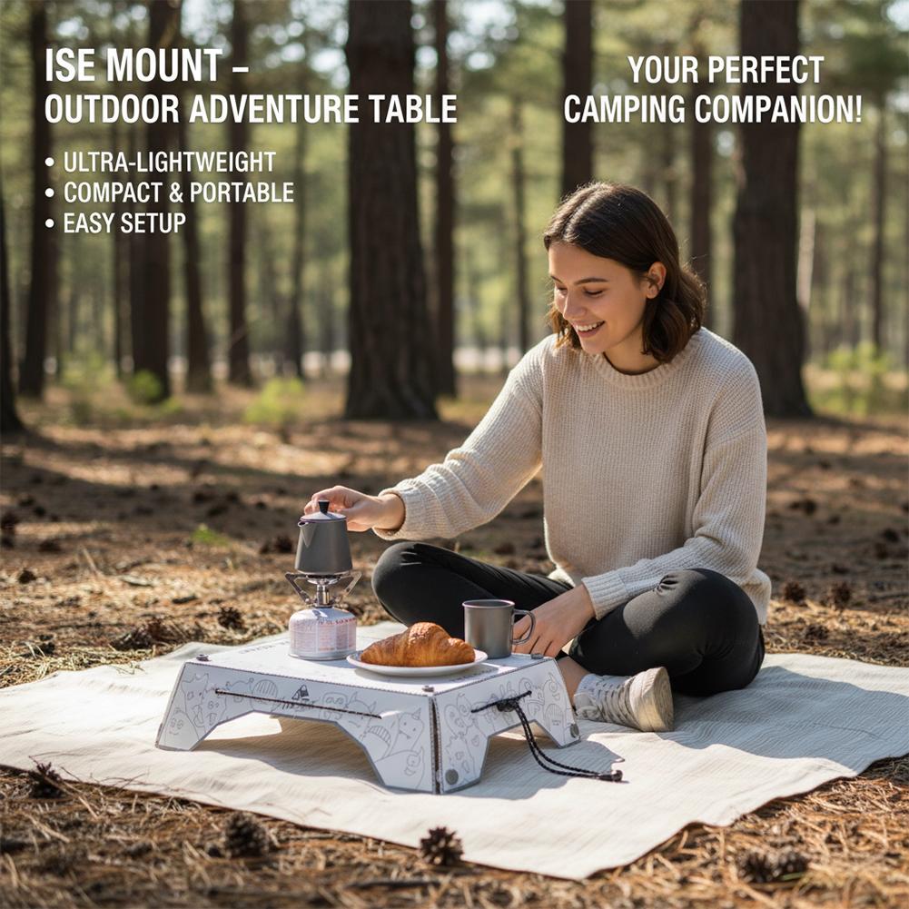 โต๊ะพับได้อเนกประสงค์แบบพกพา P - Outdoor Camping Cooking Table บทวิจารณ์และราคา