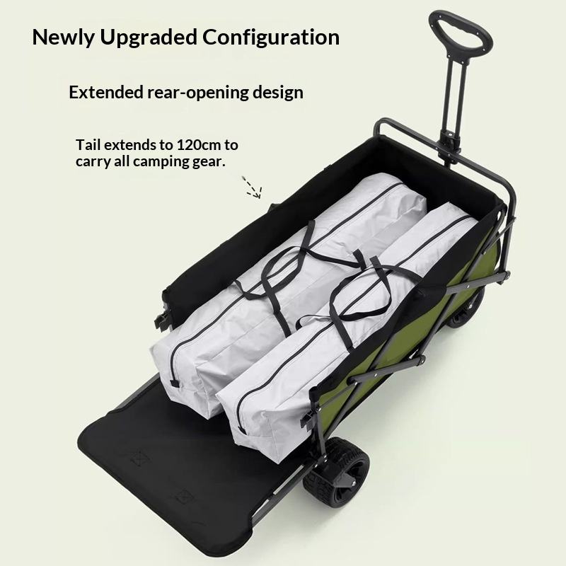 รถเข็นอเนกประสงค์แบบพับได้ 4 ล - Outdoor Camping Table With Storage บทวิจารณ์และราคา