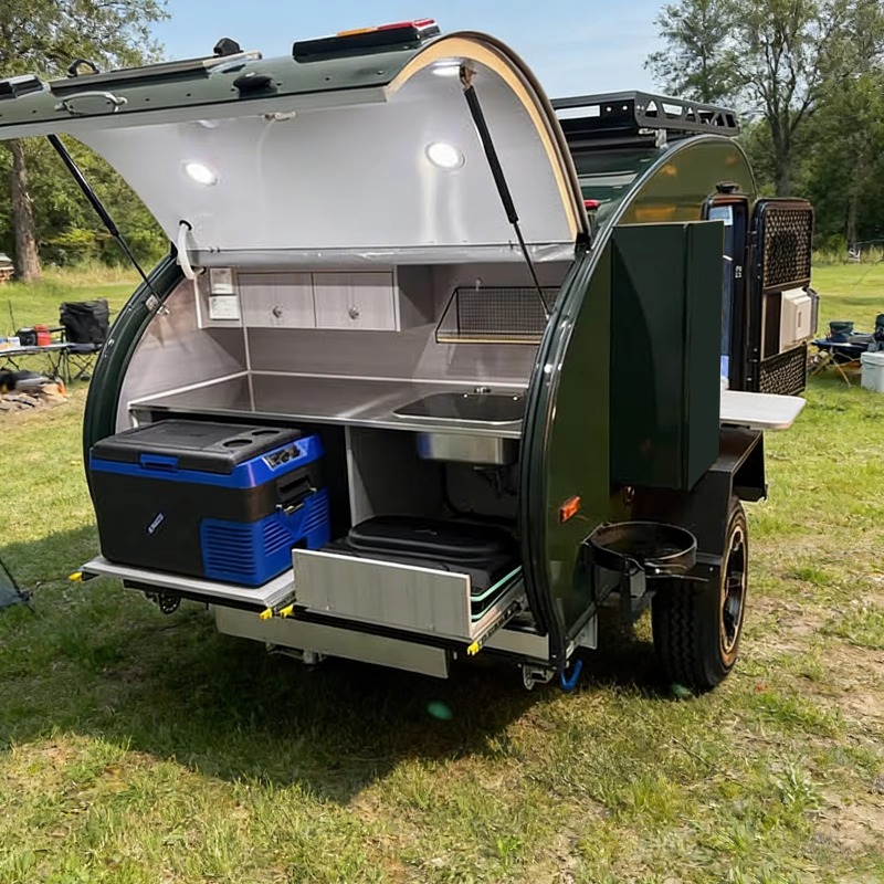 รถพ่วงแคมป์ปิ้งกลางแจ้งแบบกำหน - Outdoor Camping Beds For Sale บทวิจารณ์และราคา