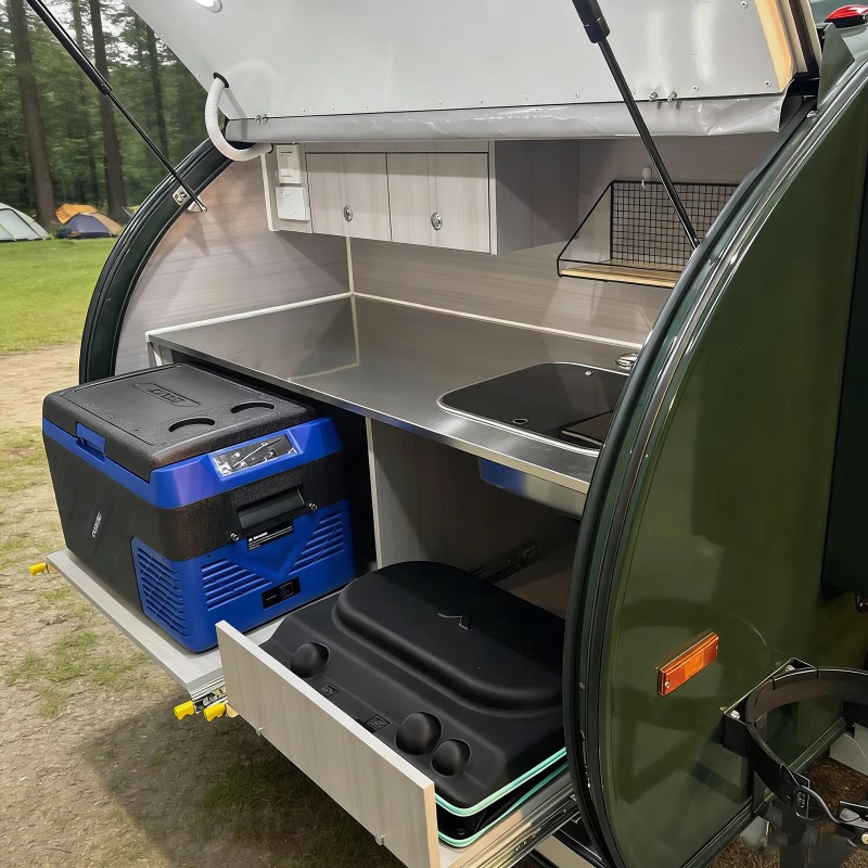 รถพ่วงแคมป์ปิ้งกลางแจ้งแบบกำหน - Outdoor Camping Beds For Sale บทวิจารณ์และราคา