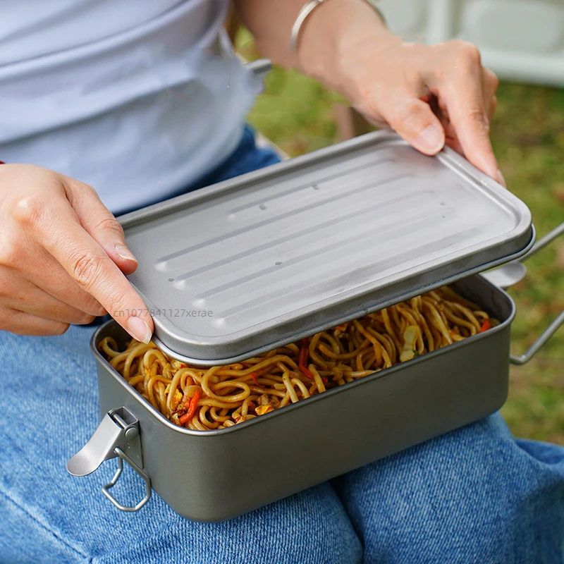 กล่องอาหารกลางวันสี่เหลี่ยมไทเ - Outdoor Camping Meals บทวิจารณ์และราคา