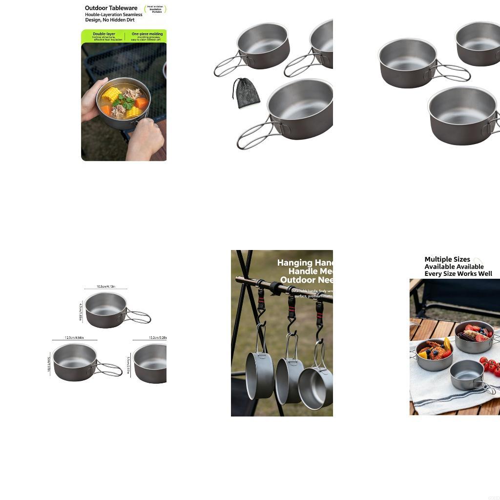 ชามทำอาหาร Metal Camp พร้อมที่ - Outdoor Camping Meals บทวิจารณ์และราคา