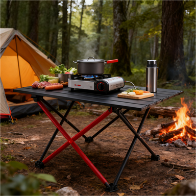 โต๊ะพับพกพาแบบพื้นผิวกว้างพิเศ - Outdoor Camping Meals บทวิจารณ์และราคา