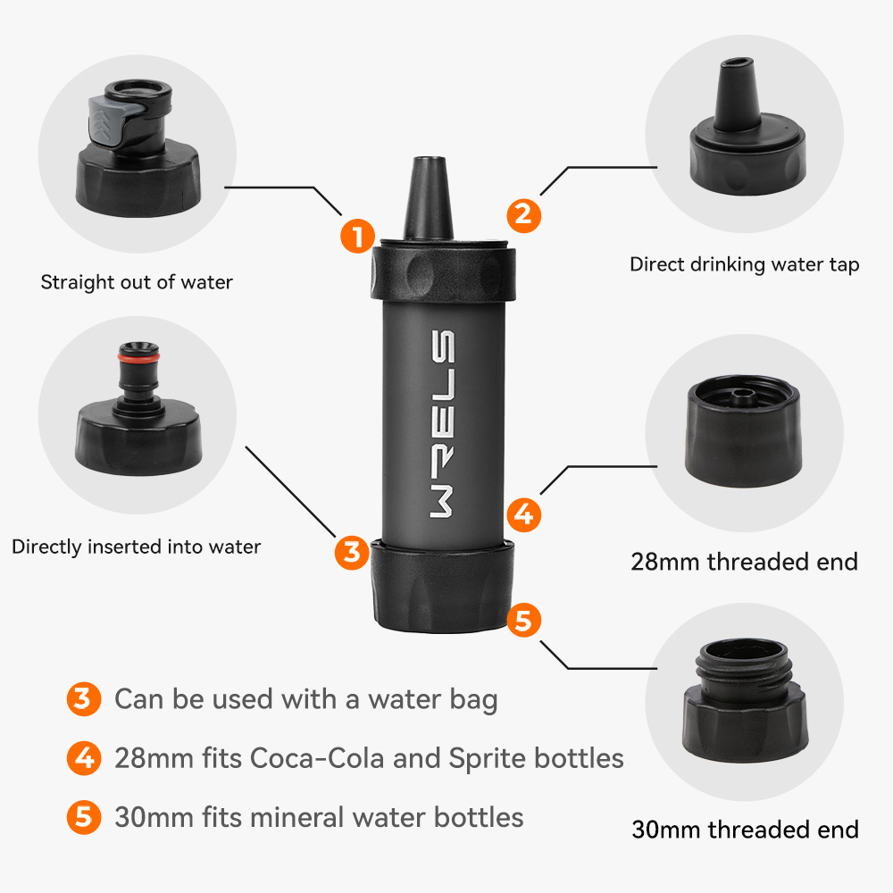 WERLS หลอดกรองน้ำแบบพกพาสำหรับ - Outdoor Camping Water Filter บทวิจารณ์และราคา