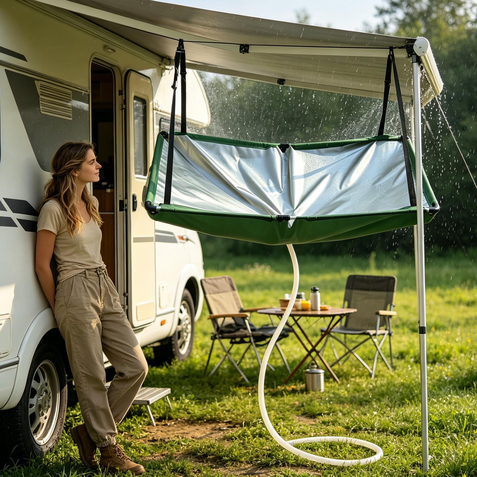 ผ้าดักน้ำฝนสำหรับสวน พร้อมสายย - Outdoor Camping Water Filter บทวิจารณ์และราคา