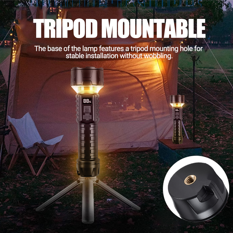 ไฟฉาย LED แบบ COB แบบชาร์จไฟได - Outdoor Camping Lamp บทวิจารณ์และราคา