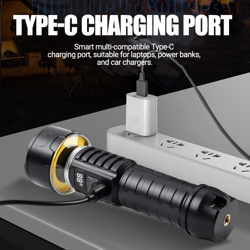 ไฟฉาย LED แบบ COB แบบชาร์จไฟได - Outdoor Camping Lamp บทวิจารณ์และราคา