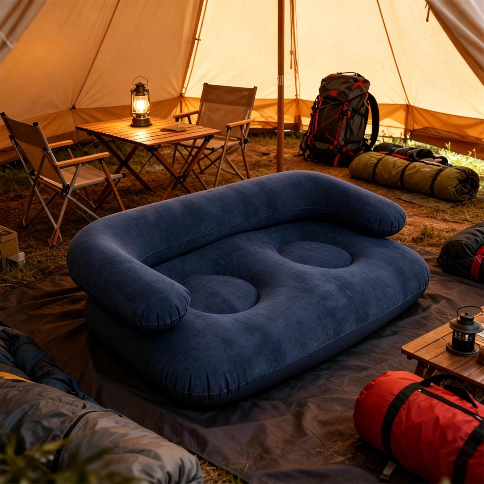 โซฟาเป่าลมขนาด 135x66x45 ซม. พ - Outdoor Camping Decke บทวิจารณ์และราคา