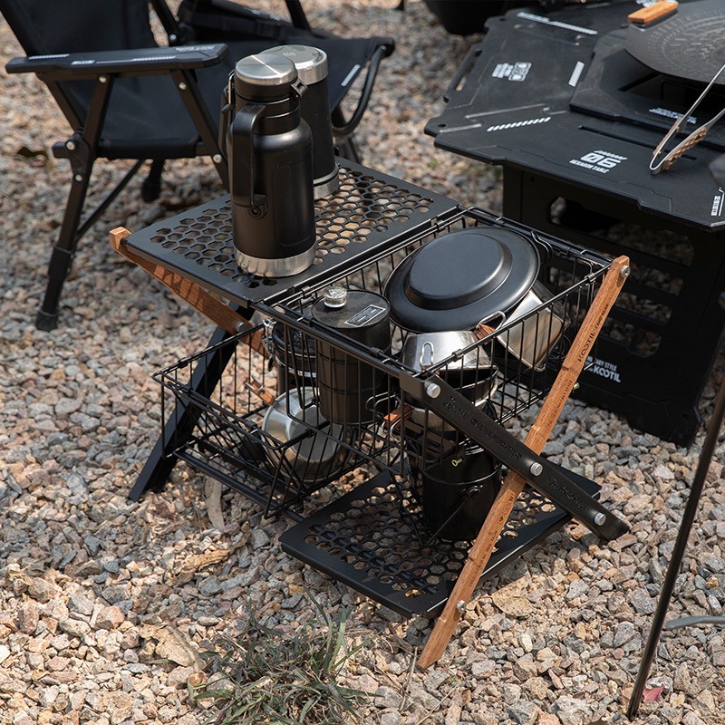 โต๊ะพับแบบพกพาสำหรับตั้งแคมป์  - Outdoor Camping Cooking Table บทวิจารณ์และราคา