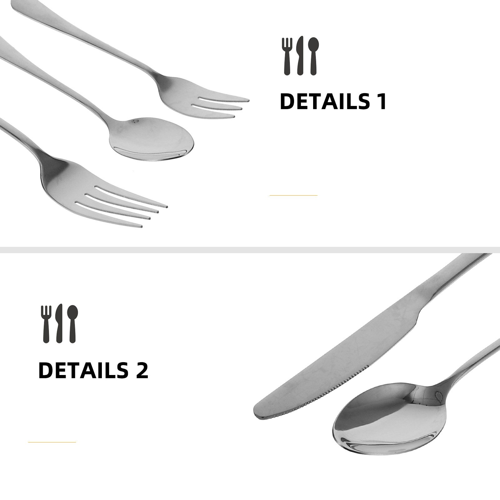 ชุดช้อนส้อมสแตนเลสแบบพกพา 9 ชิ - Outdoor Camping Utensils บทวิจารณ์และราคา