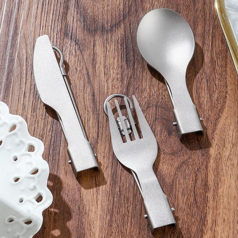 ชุดอุปกรณ์รับประทานอาหารพับได้ - Outdoor Camping Utensils บทวิจารณ์และราคา