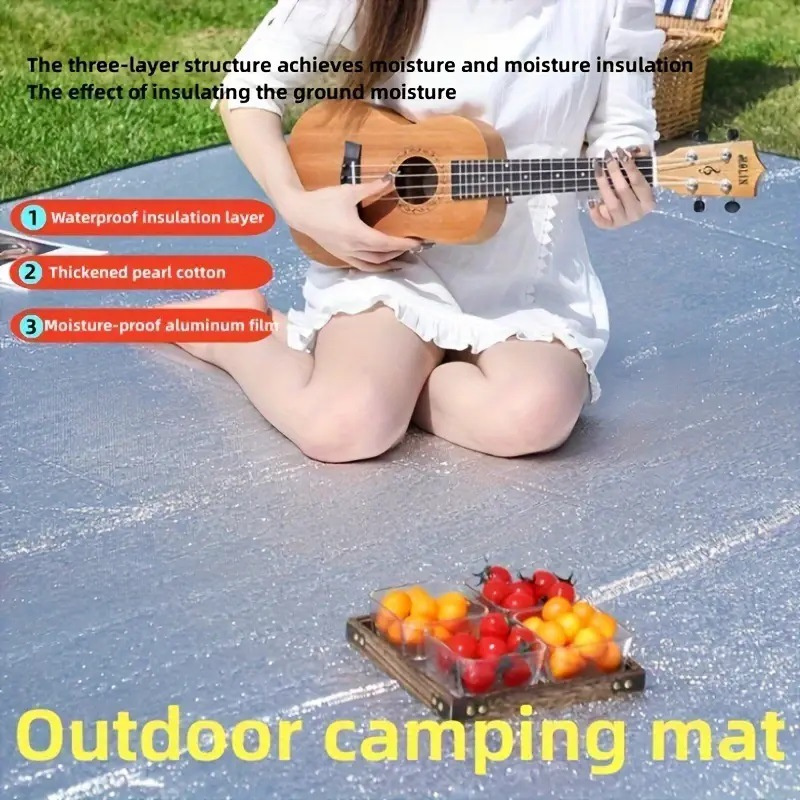 Camping Mat โฟมฟอยล์ผ้าห่มอลูม - Outdoor Camping Heated Blanket บทวิจารณ์และราคา