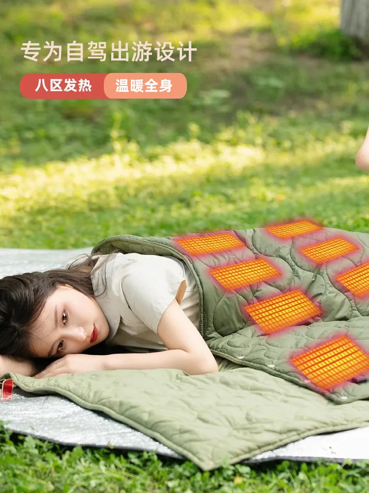 ผ้าห่มไฟฟ้าแบบพกพาสำหรับตั้งแค - Outdoor Camping Heated Blanket บทวิจารณ์และราคา